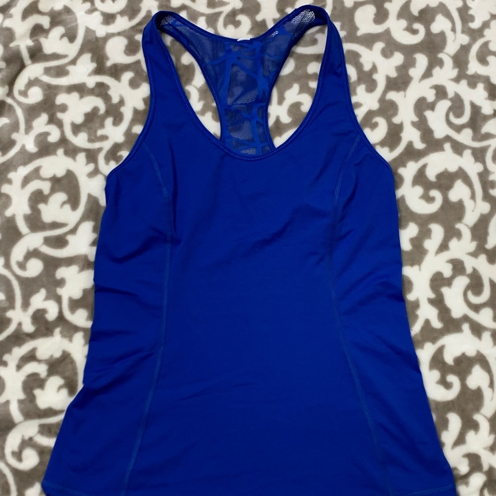 Lululemon Cool Racerback SE Lace Camp-Blue -SZ 4